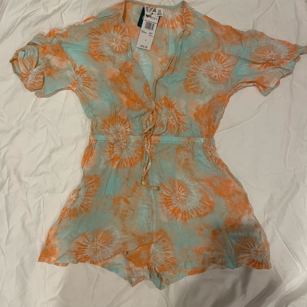 Roxy romper cover up brand new with tags